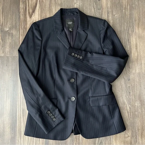 J.Crew Super 120s Wool Pinstripe 2-Button Blazer - Picture 4 of 16